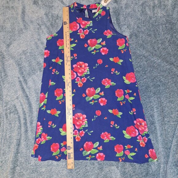 NWT Mud Pie Sawyer Swing Dress Navy Floral Sleeveless S Polyester Womens Casual - Picture 9 of 10